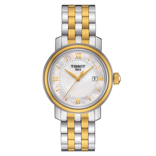 Tissot Bridgeport Lady Stainless Steel - Yellow Gold / MOP / Bracelet